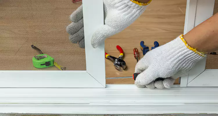 Sliding Glass Door Off Rails Repair in University Park, FL
